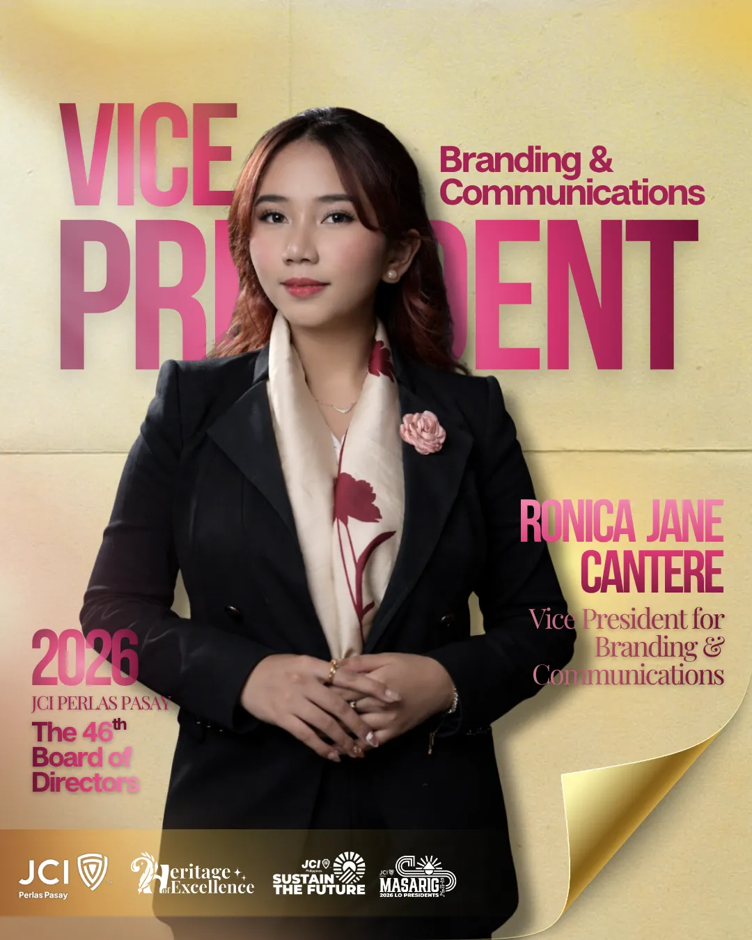 Ronica Jane Cantere, Vice President for Branding & Communications